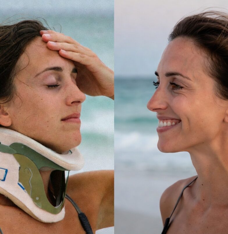 neck pain before after chiropractic recovery florida